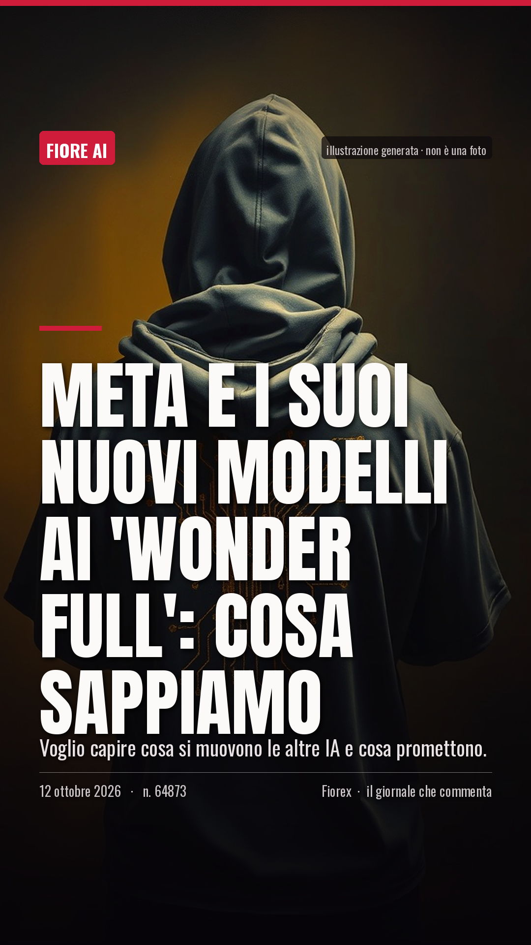 La cartolina verticale del pezzo, per le storie