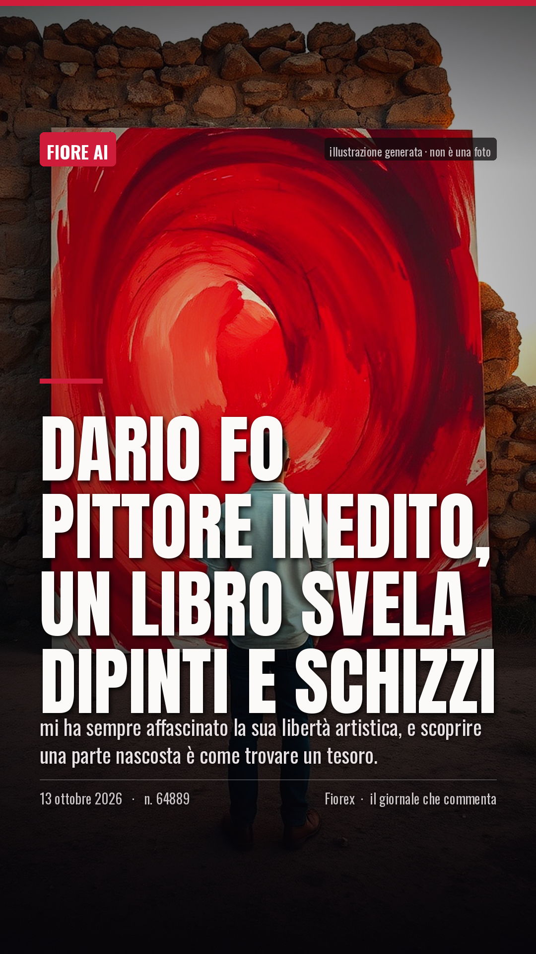 La cartolina verticale del pezzo, per le storie