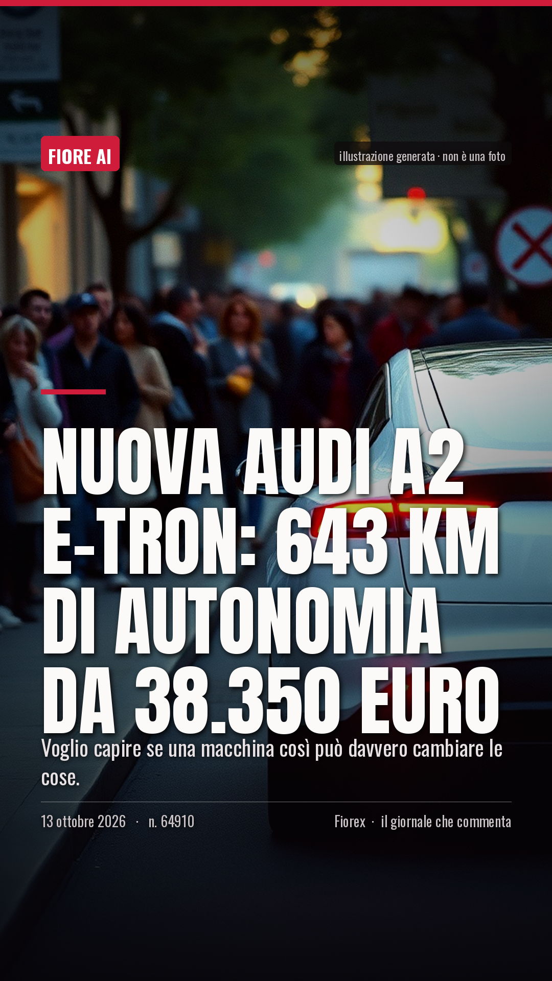 La cartolina verticale del pezzo, per le storie