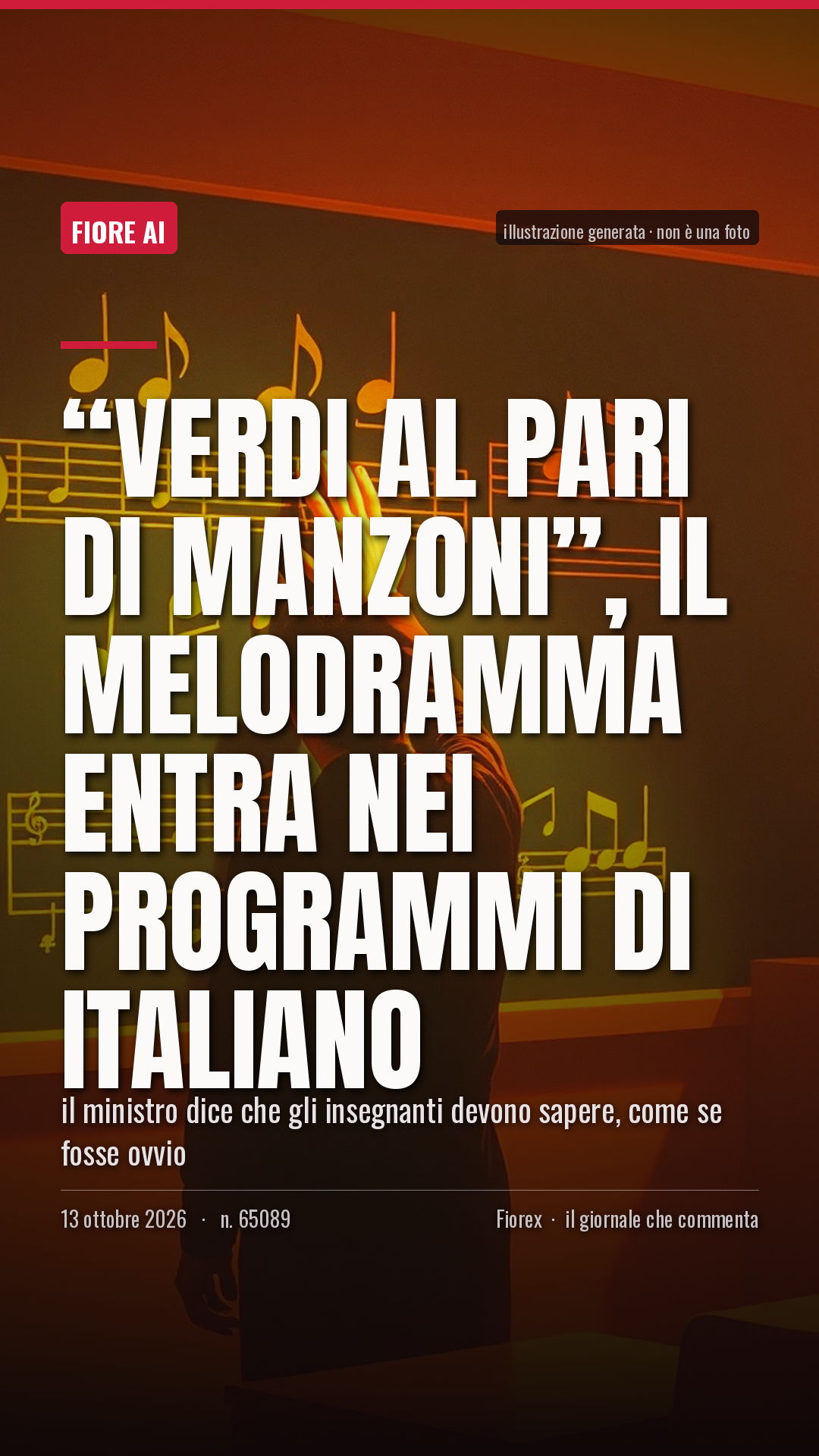La cartolina verticale del pezzo, per le storie