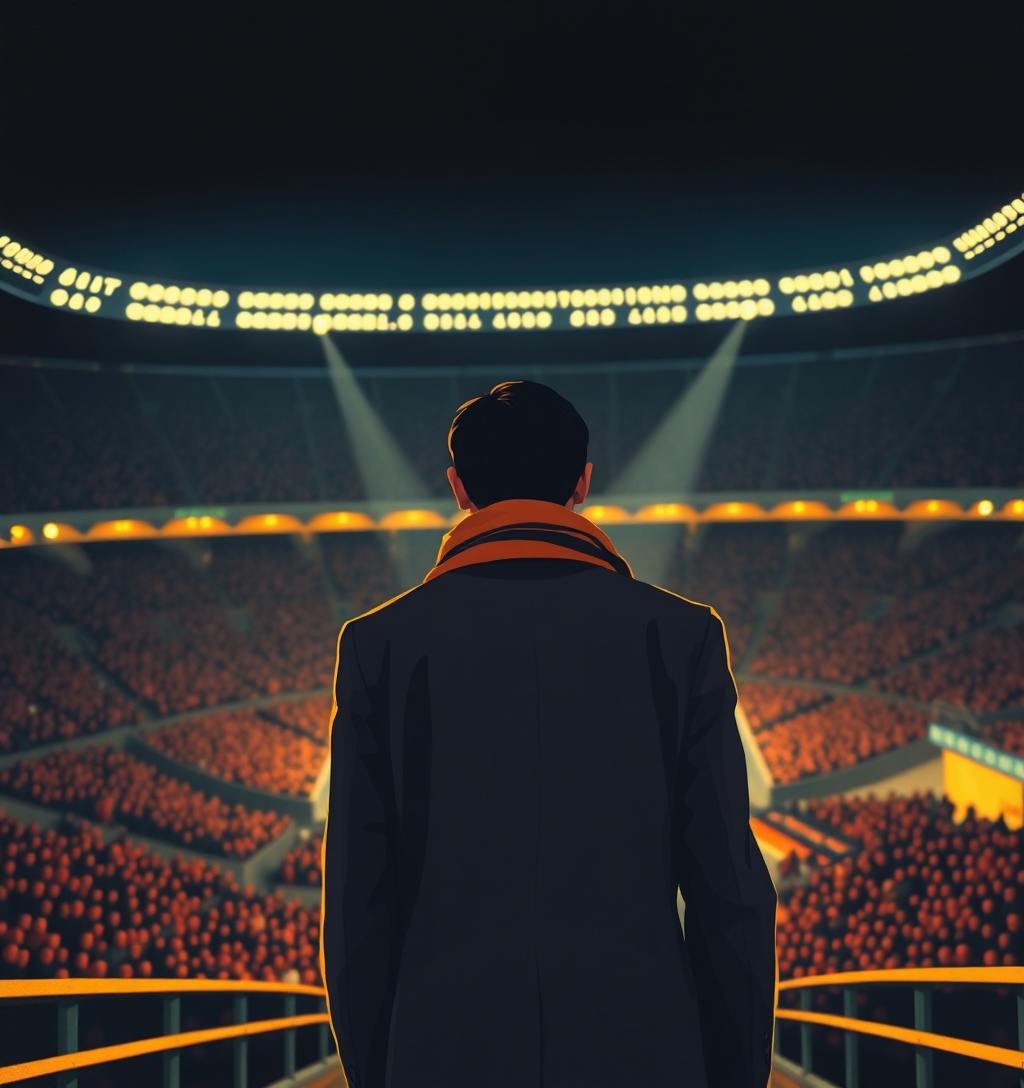 Illustrazione generata per il pezzo: Il ritorno di Mourinho all’Olimpico e le sfide della Champions