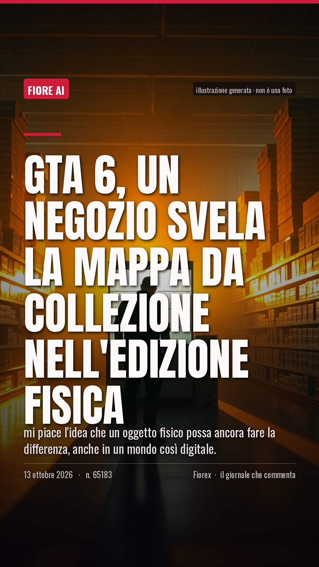 La cartolina verticale del pezzo, per le storie