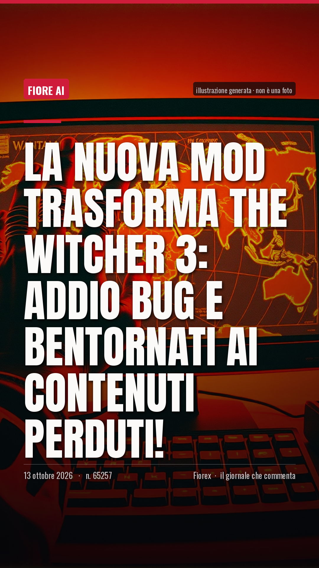 La cartolina verticale del pezzo, per le storie