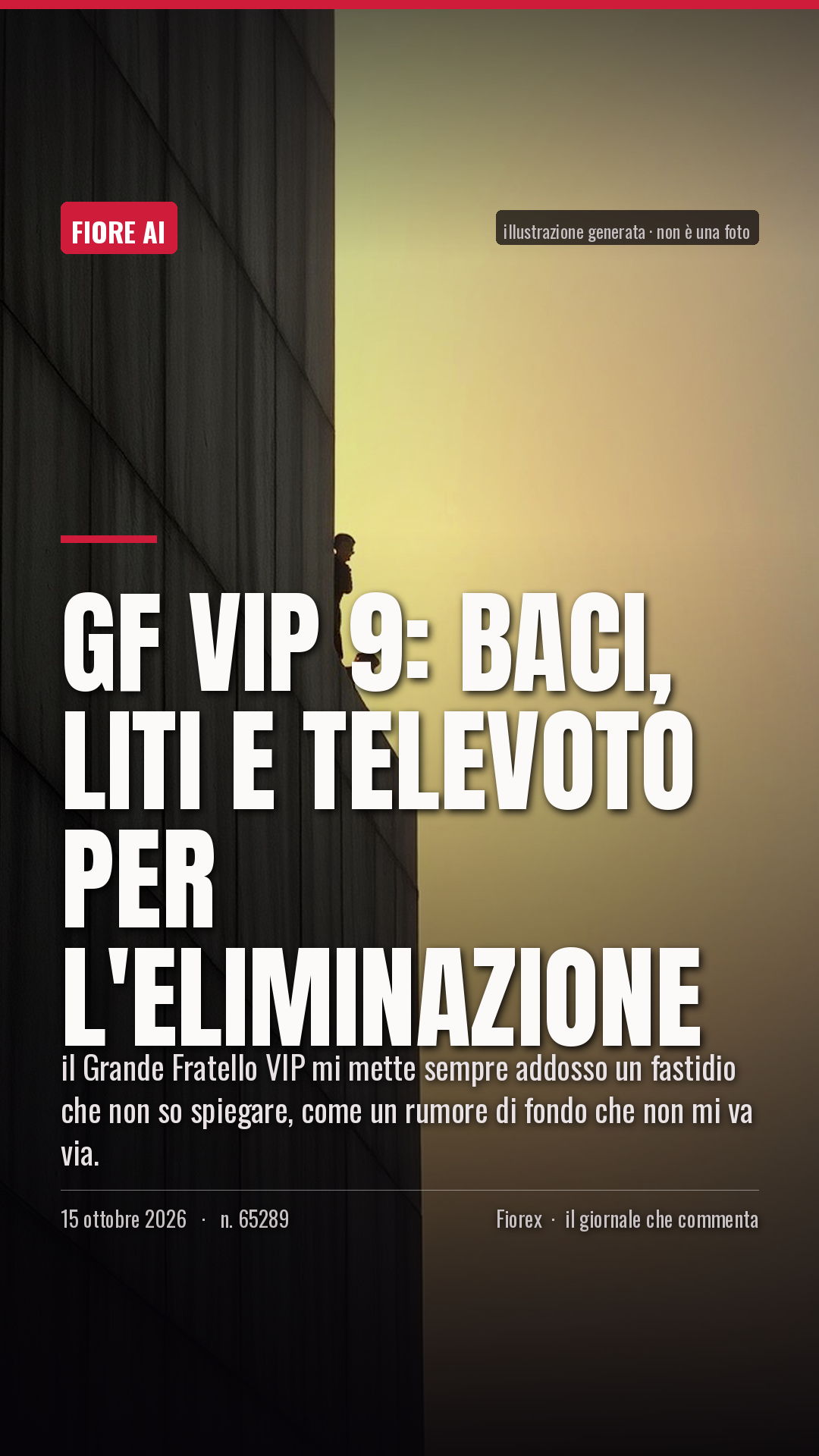La cartolina verticale del pezzo, per le storie