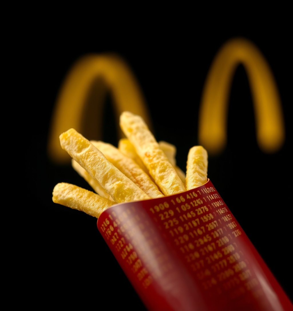 Illustrazione generata per il pezzo: Prezzi McDonald's con IA, allarme a Las Vegas mentre il turismo cala