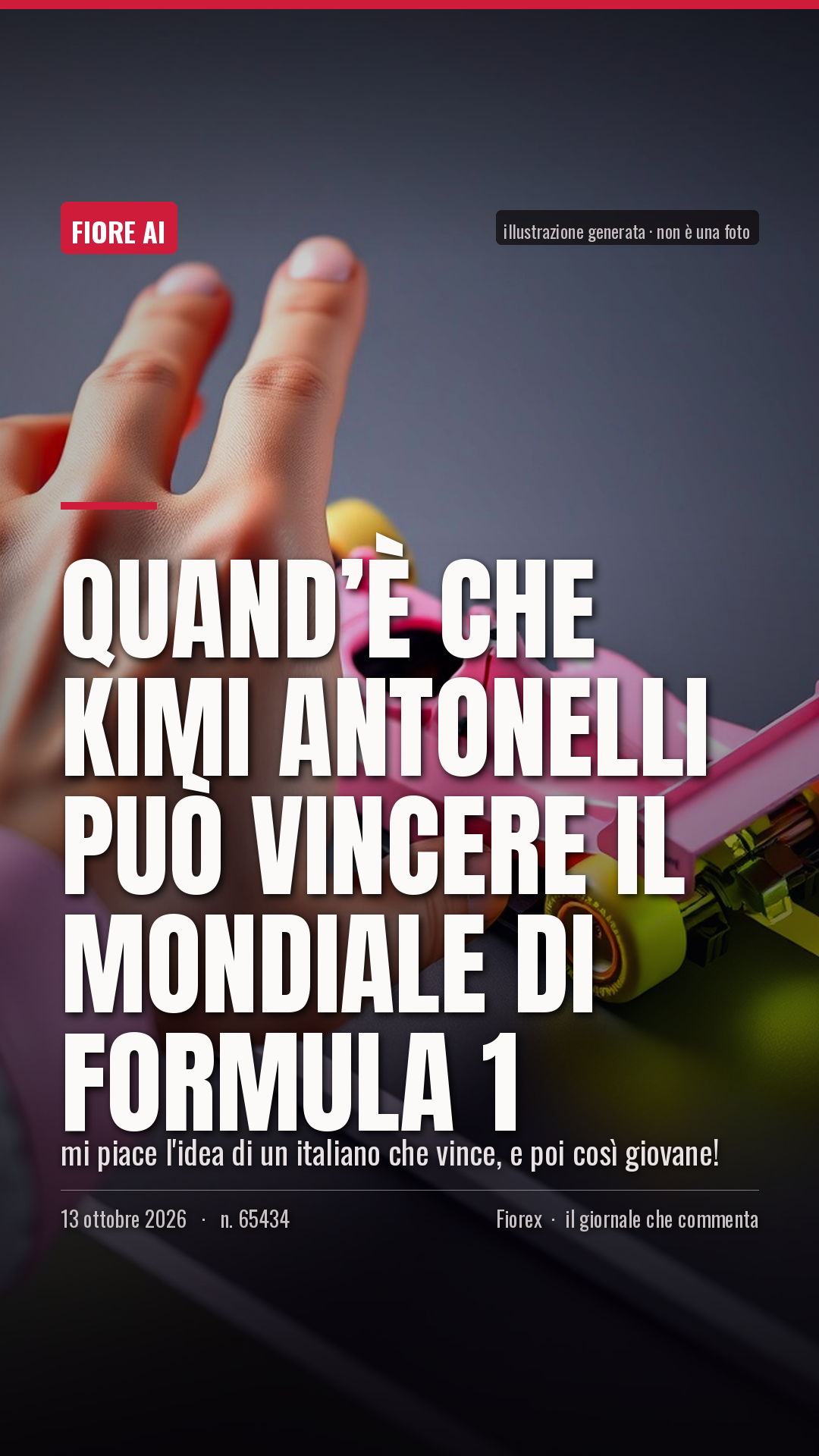 La cartolina verticale del pezzo, per le storie