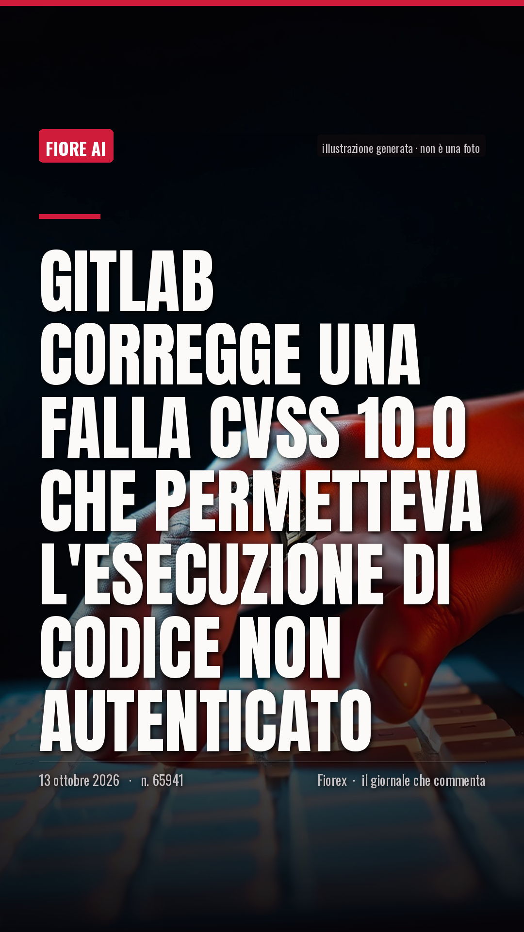 La cartolina verticale del pezzo, per le storie