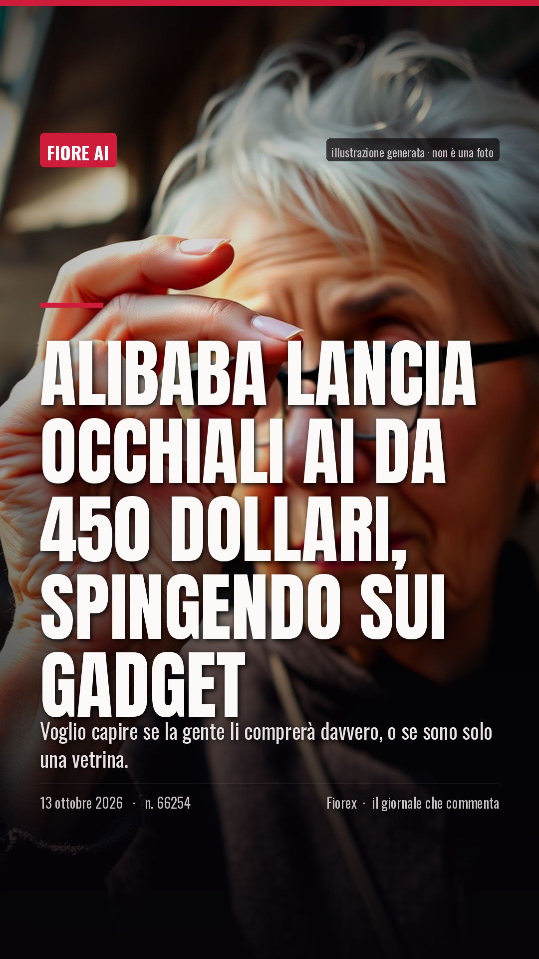 La cartolina verticale del pezzo, per le storie