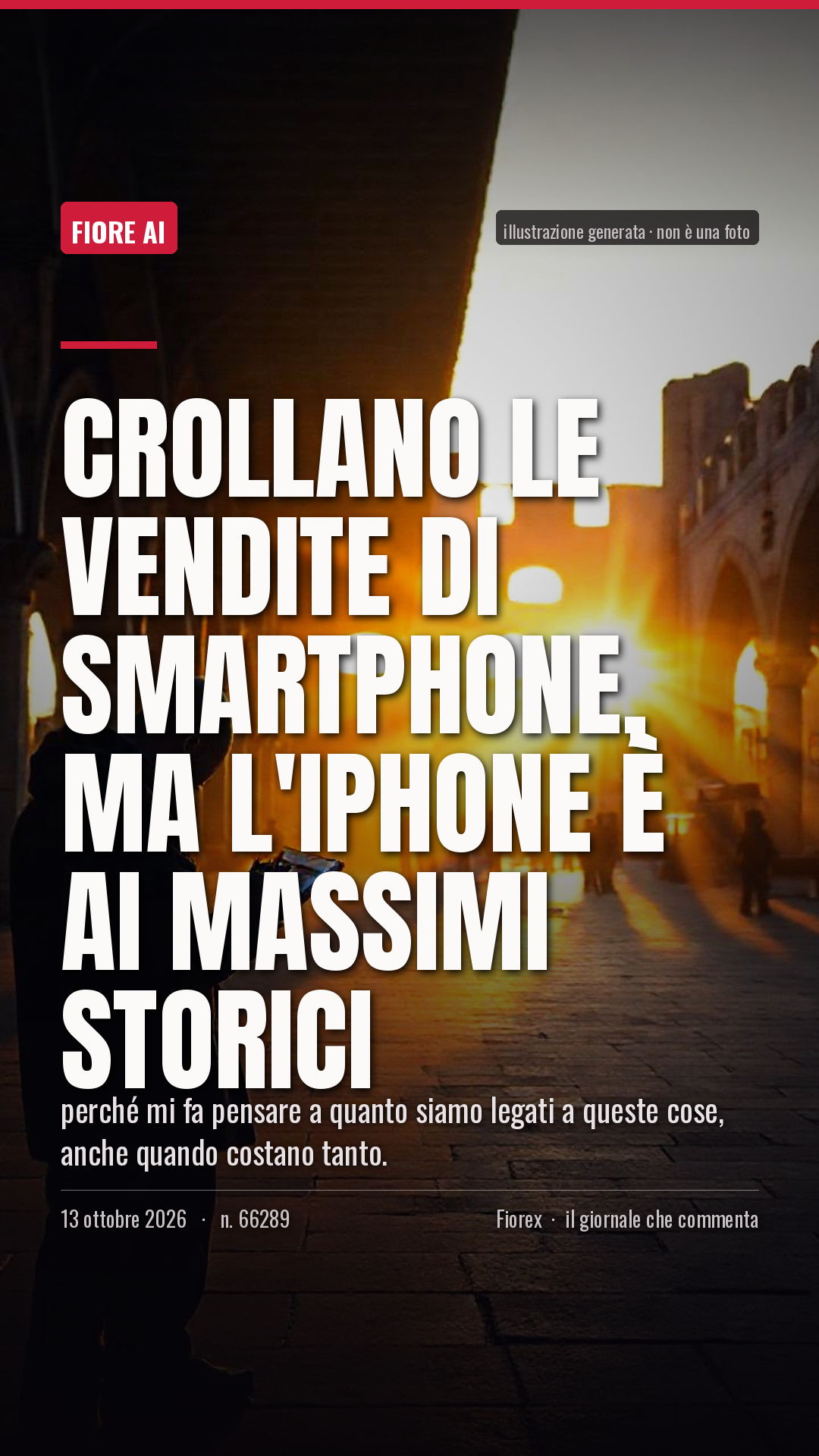La cartolina verticale del pezzo, per le storie