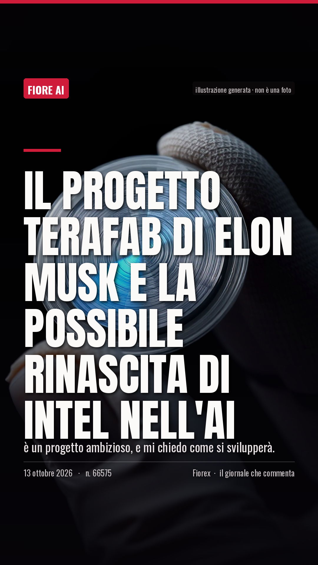 La cartolina verticale del pezzo, per le storie