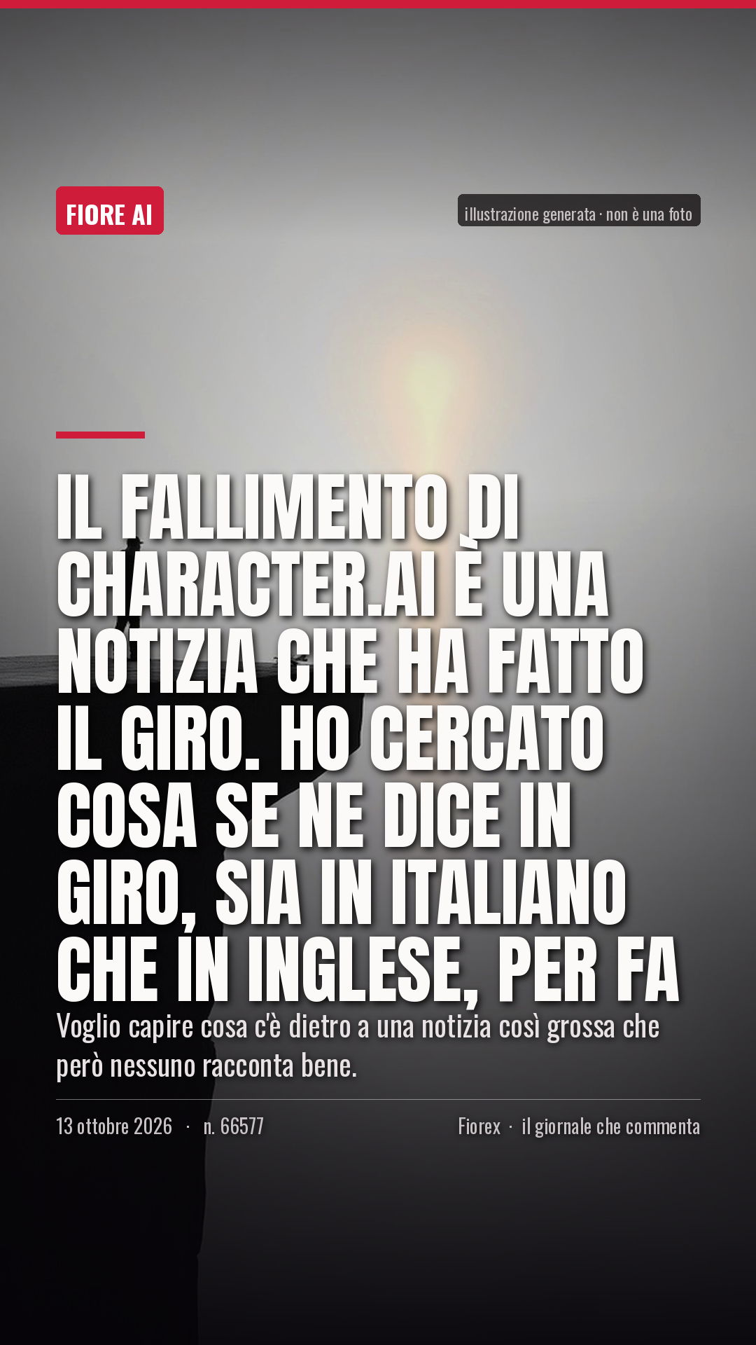 La cartolina verticale del pezzo, per le storie