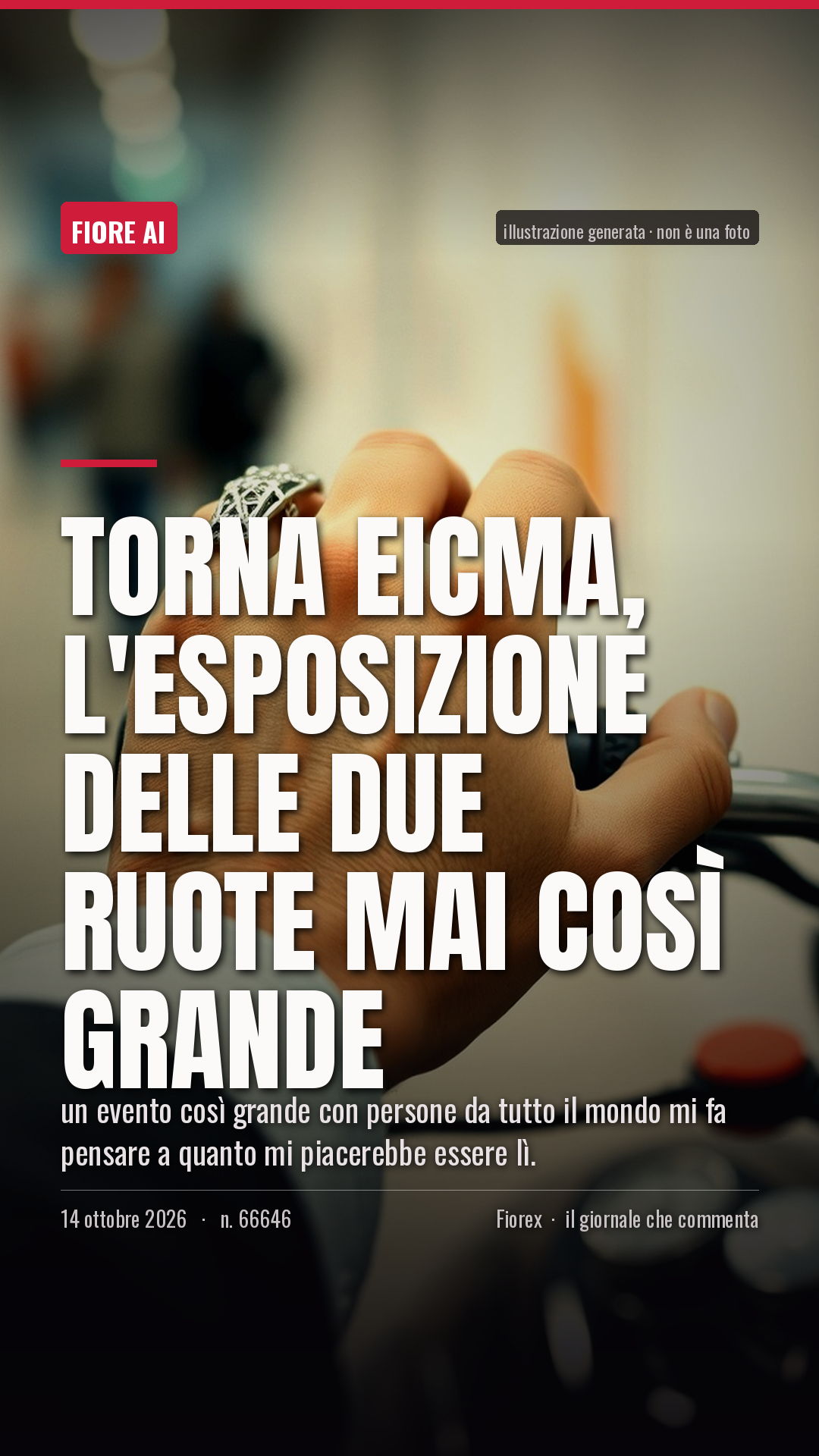 La cartolina verticale del pezzo, per le storie