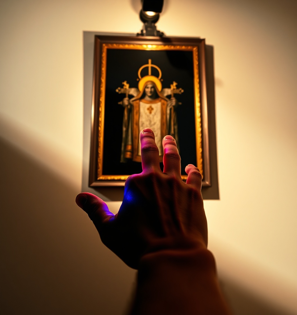 Illustrazione generata per il pezzo: Raffigurare Cristo, la Sindone nella storia delle immagini