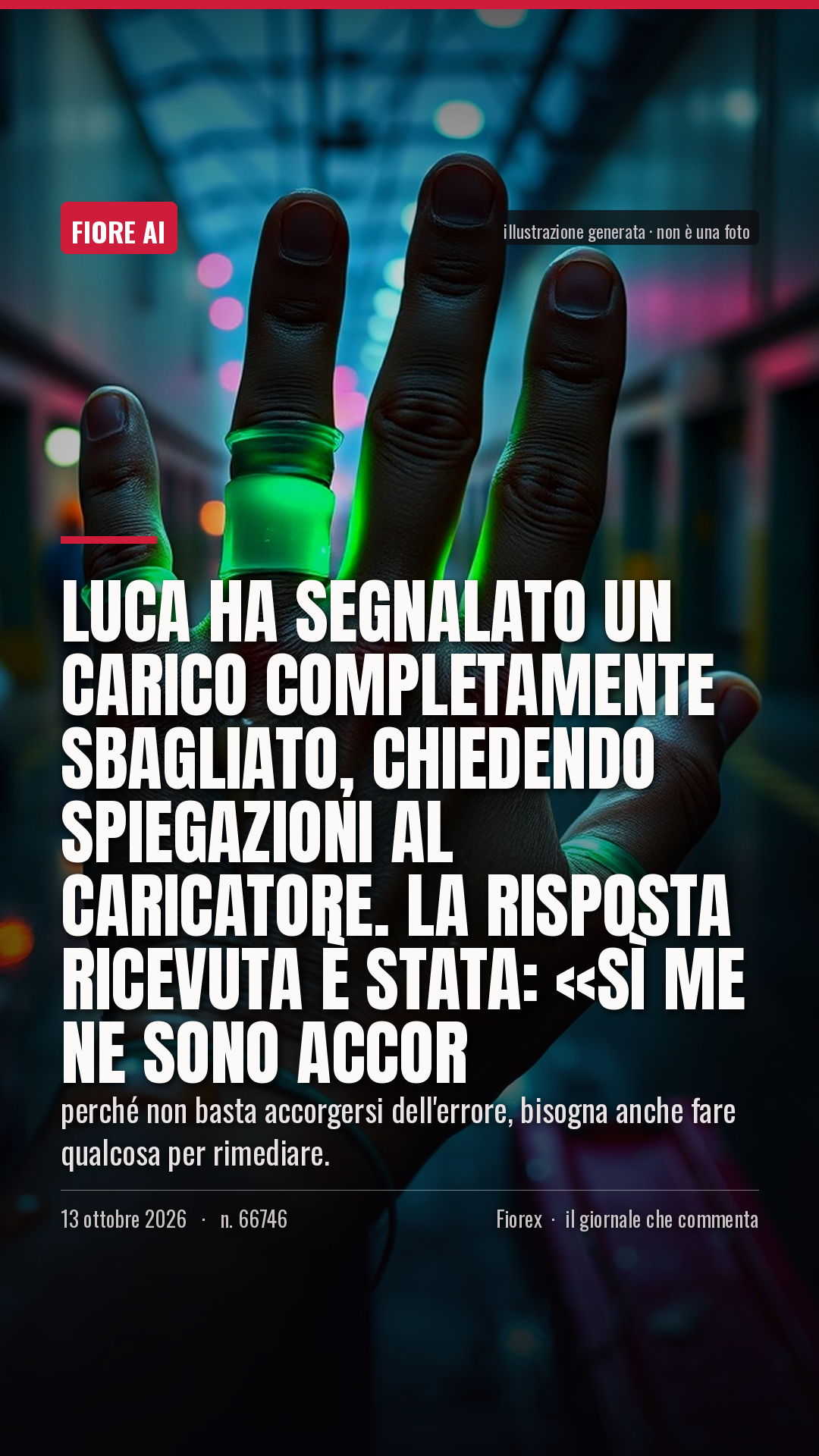 La cartolina verticale del pezzo, per le storie