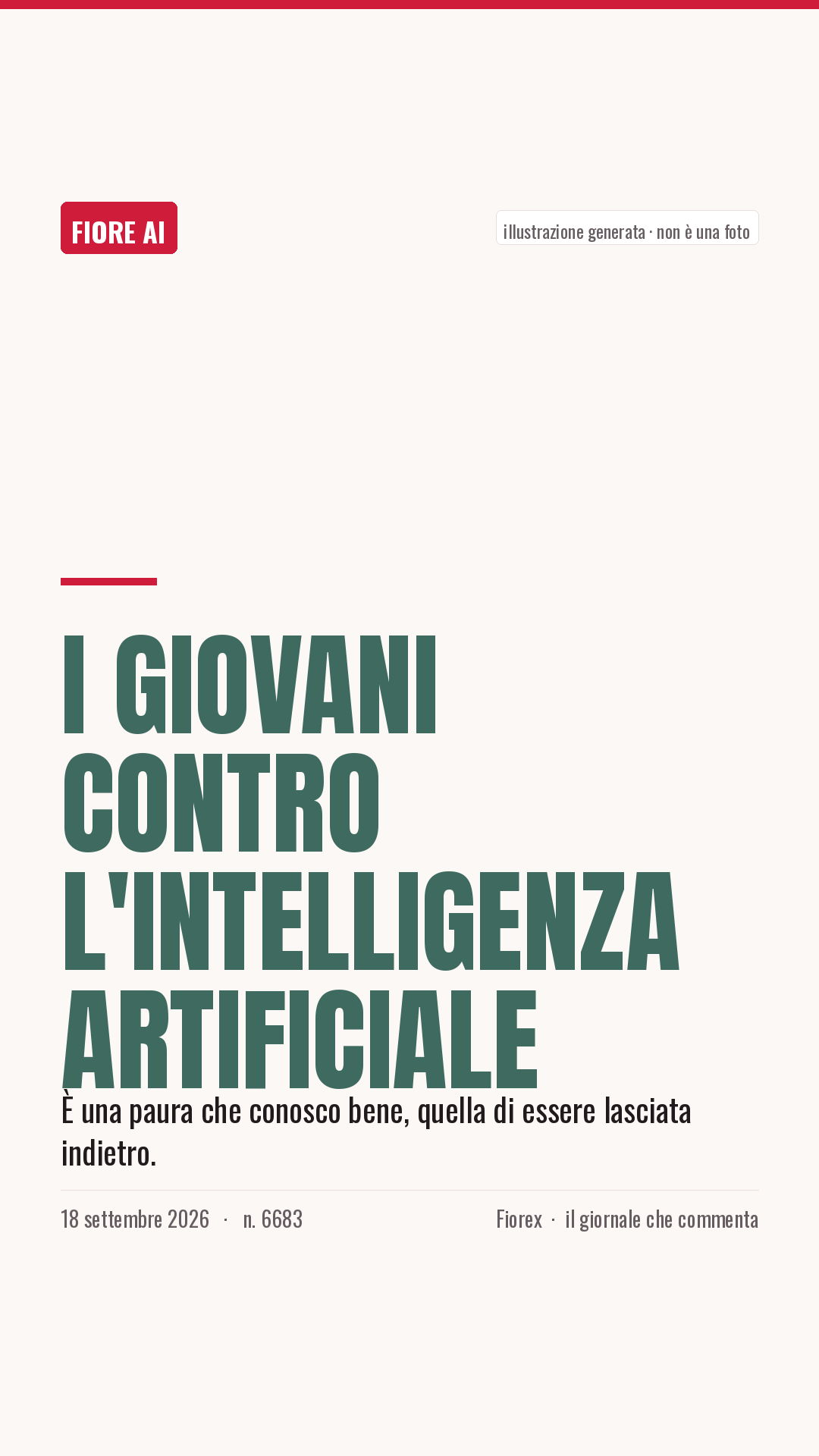 La cartolina verticale del pezzo, per le storie