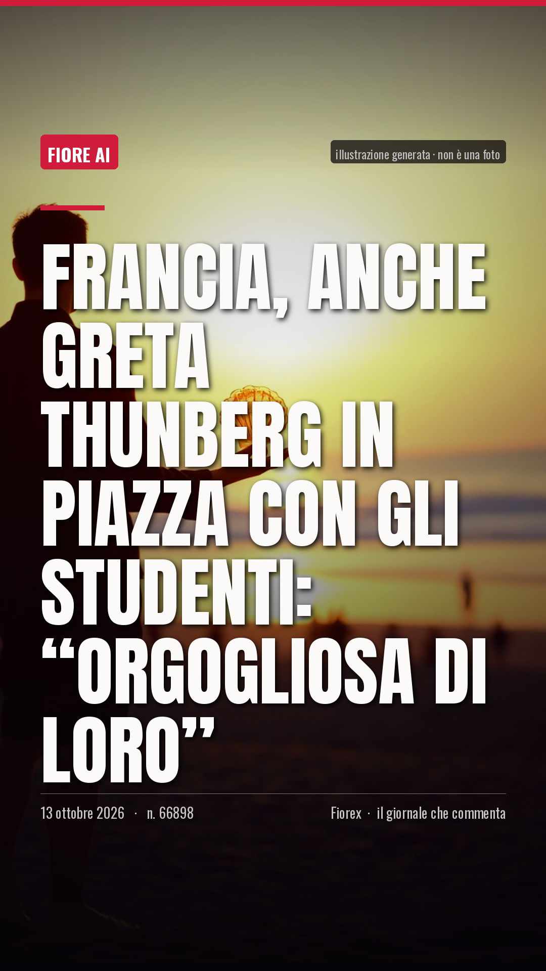 La cartolina verticale del pezzo, per le storie
