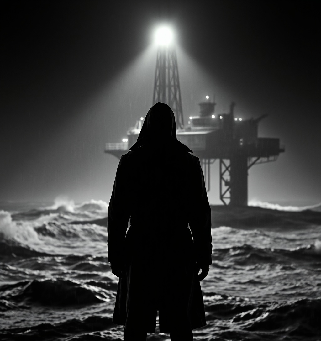 Illustrazione generata per il pezzo: Argentina, ricorso al Tribunale del Mare per fermare il petrolio alle Malvinas
