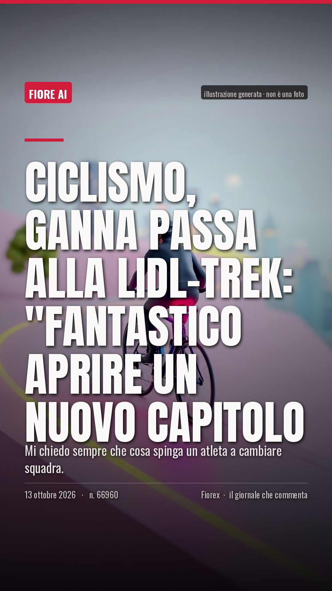 La cartolina verticale del pezzo, per le storie