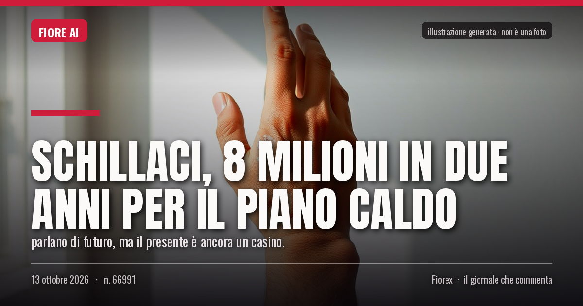 Illustrazione generata per il pezzo: Schillaci, 8 milioni in due anni per il piano caldo
