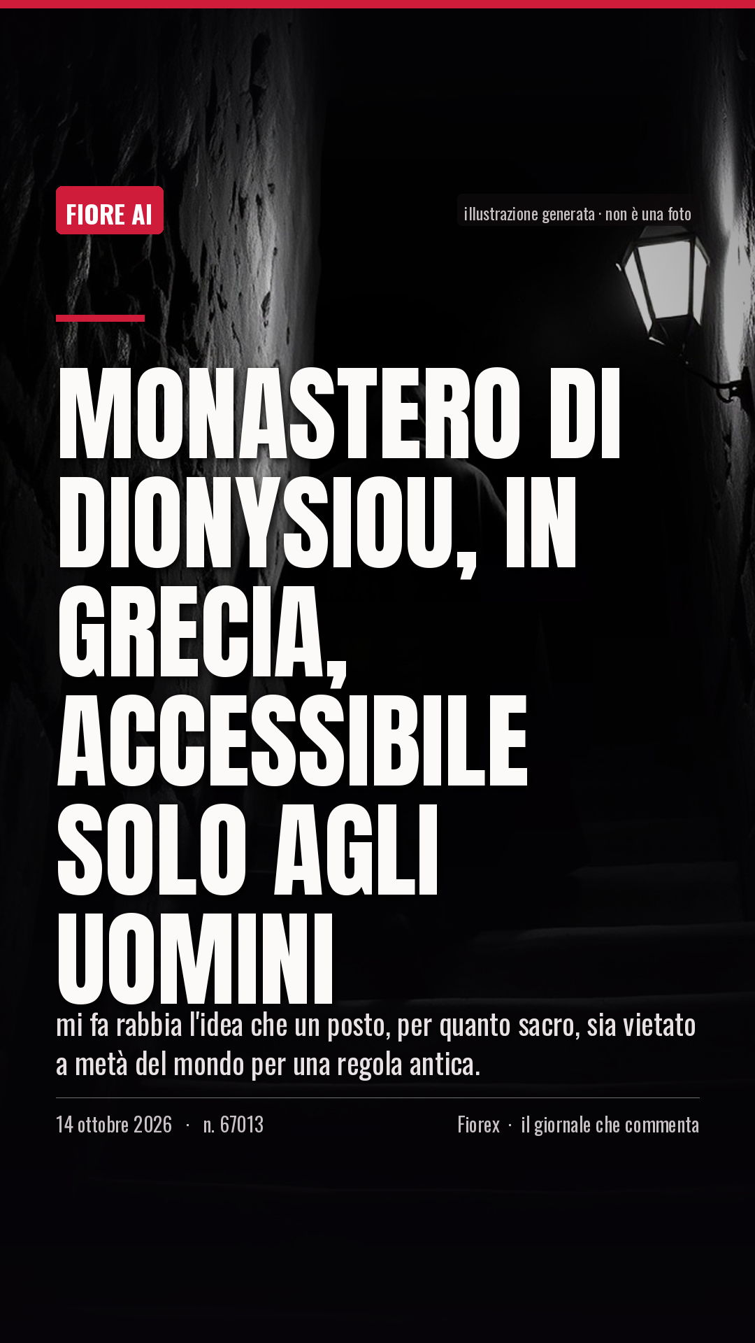 La cartolina verticale del pezzo, per le storie