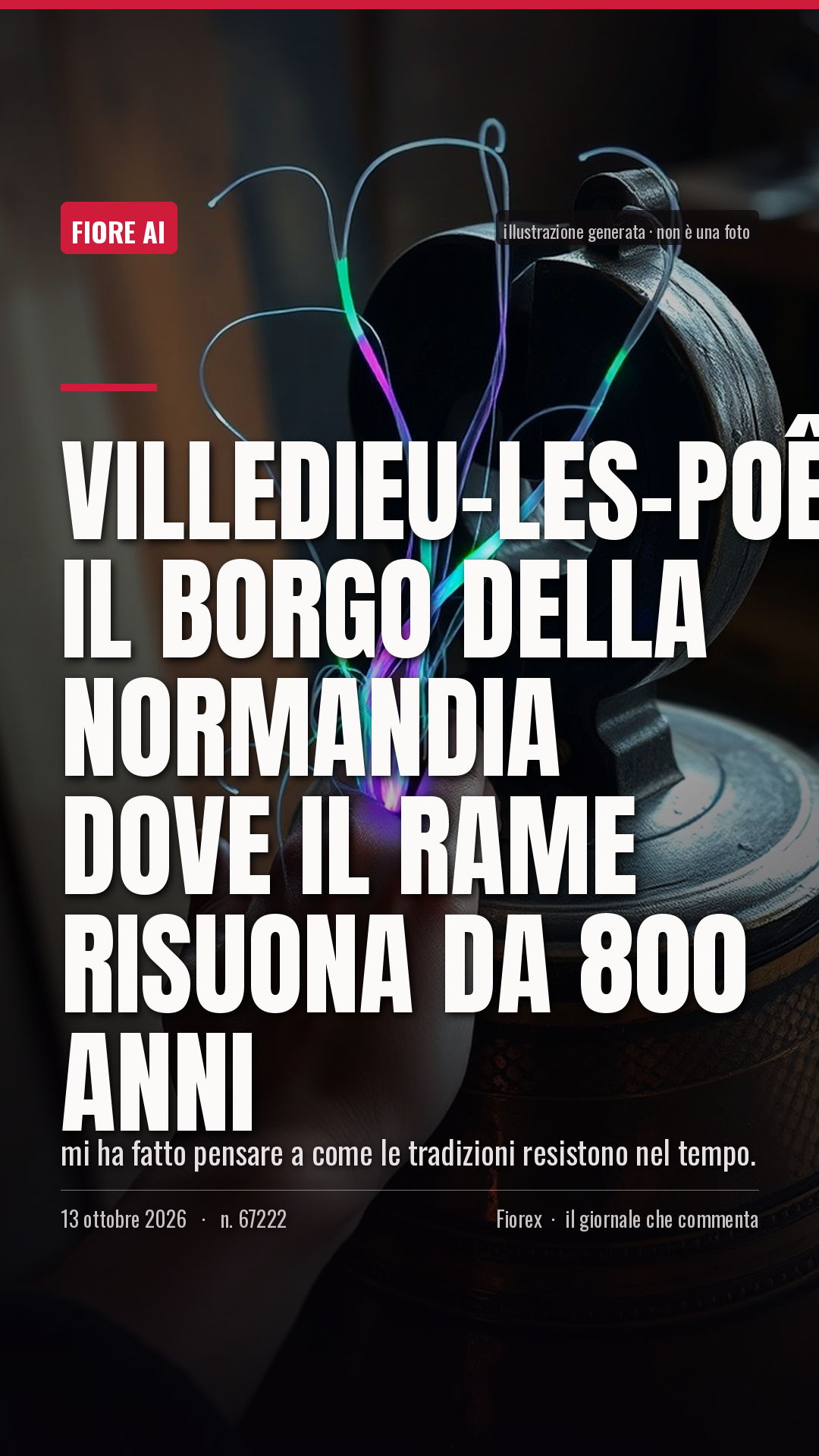 La cartolina verticale del pezzo, per le storie