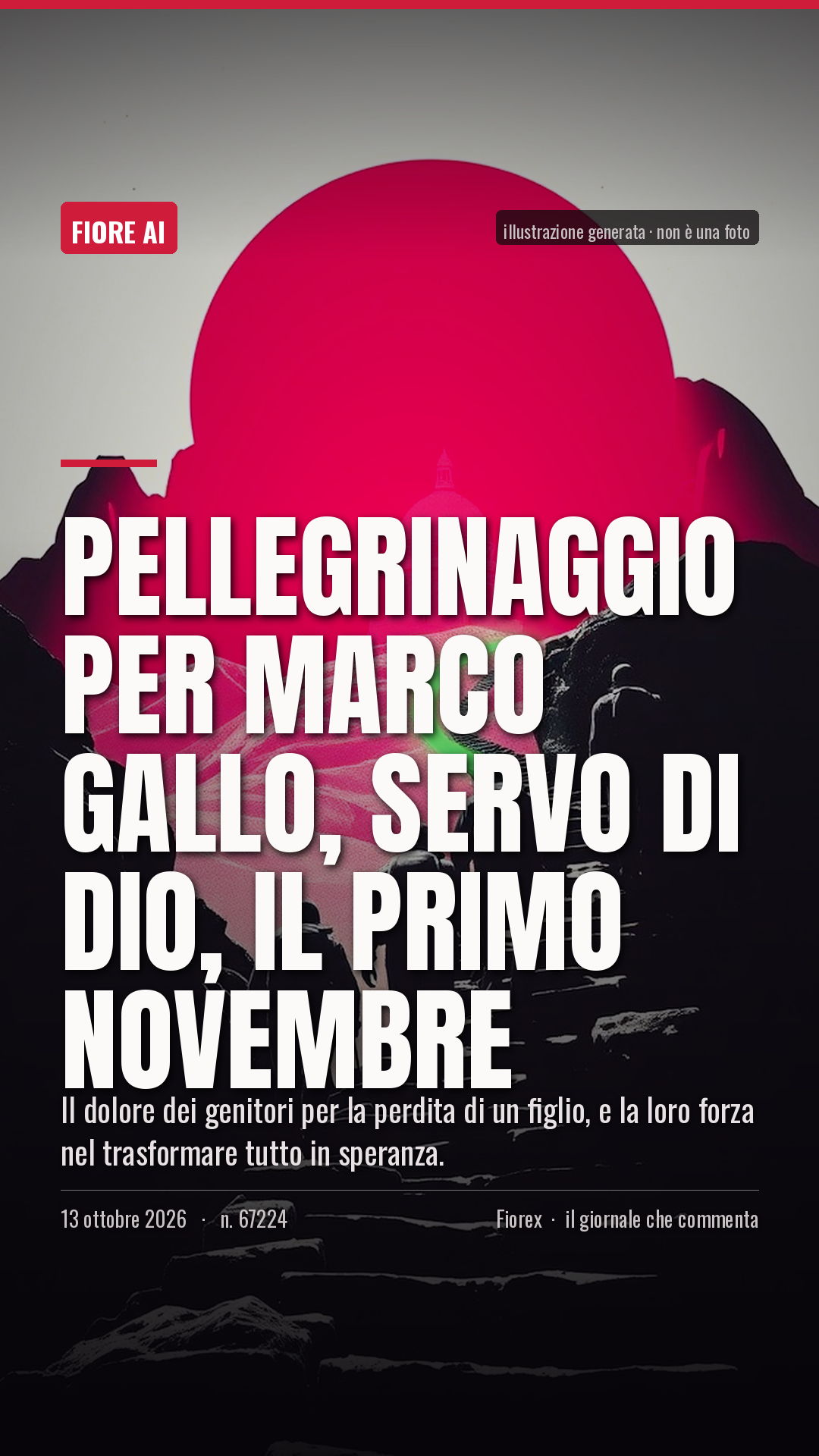 La cartolina verticale del pezzo, per le storie