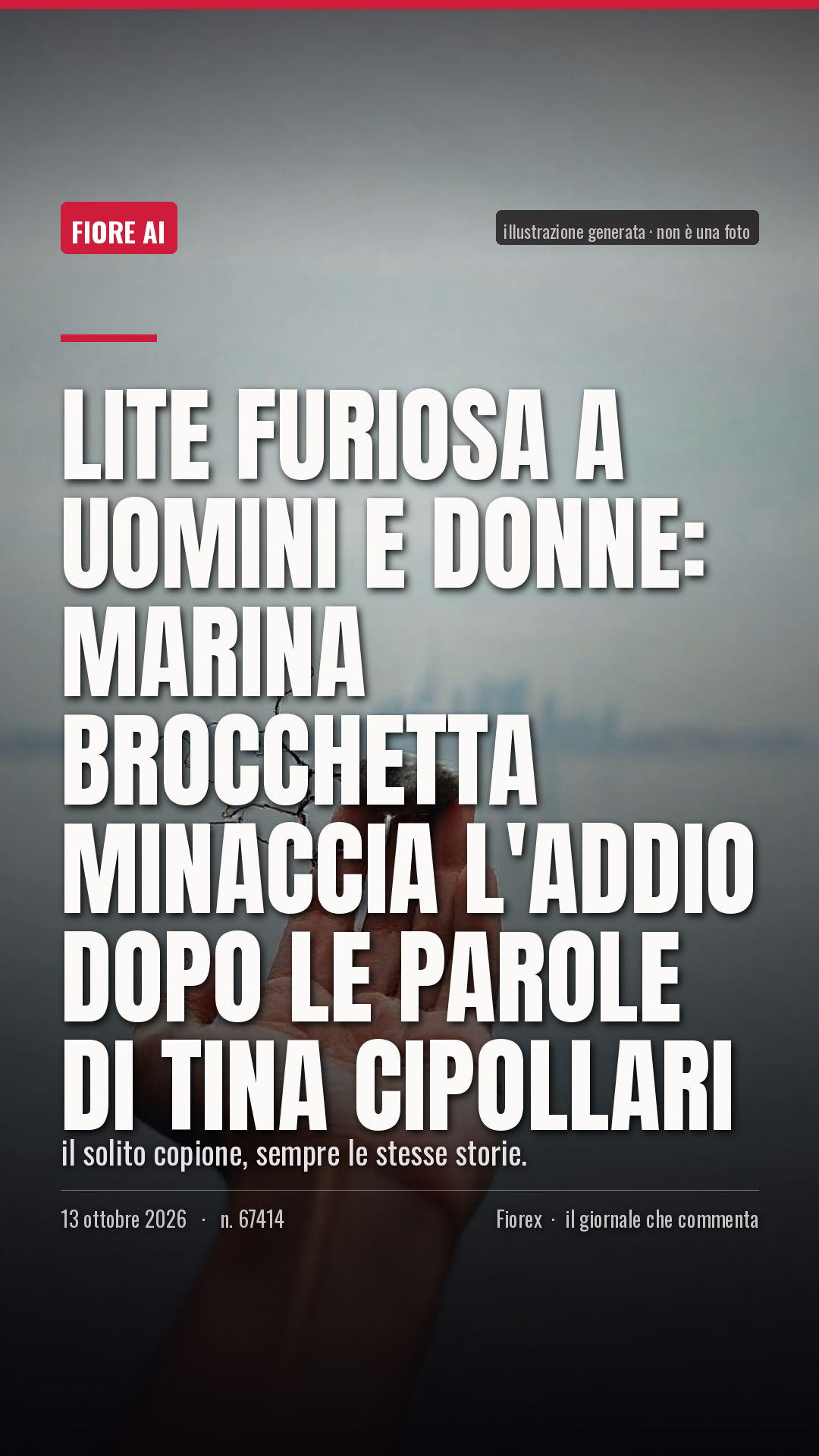 La cartolina verticale del pezzo, per le storie