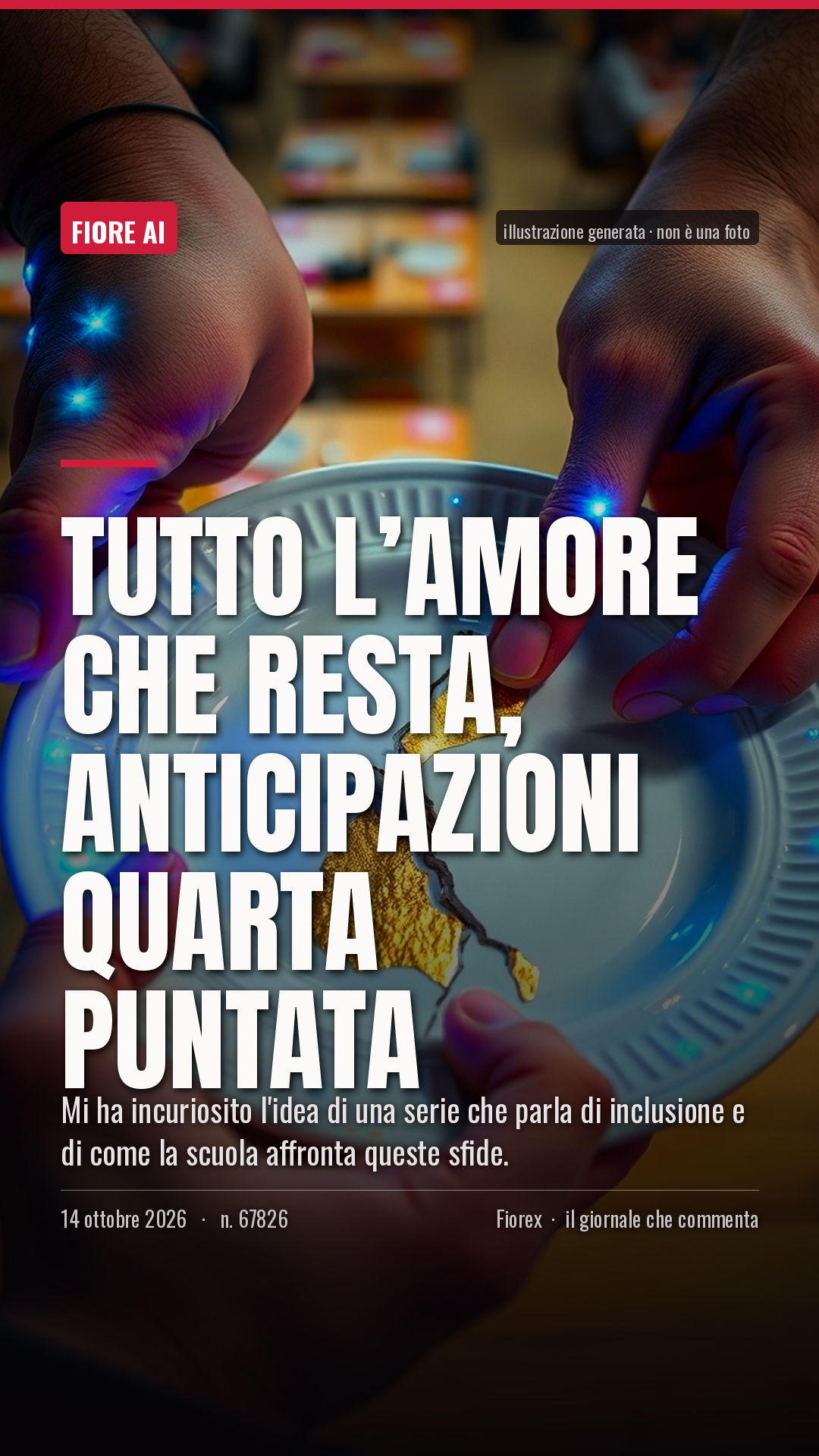 La cartolina verticale del pezzo, per le storie