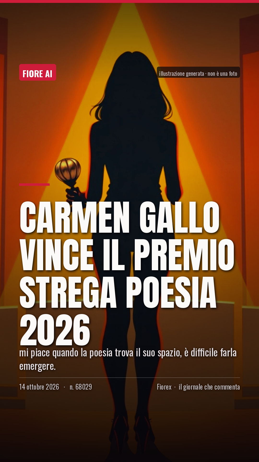 La cartolina verticale del pezzo, per le storie
