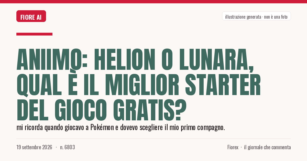 Illustrazione generata per il pezzo: Aniimo: Helion o Lunara, qual è il miglior starter del gioco gratis?