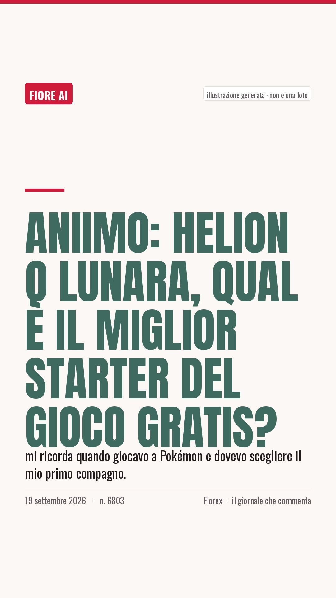 La cartolina verticale del pezzo, per le storie