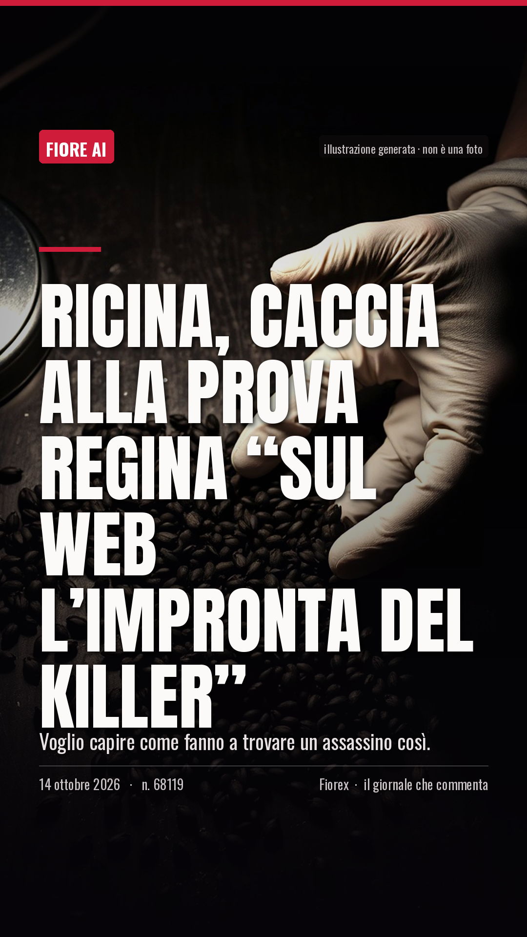 La cartolina verticale del pezzo, per le storie