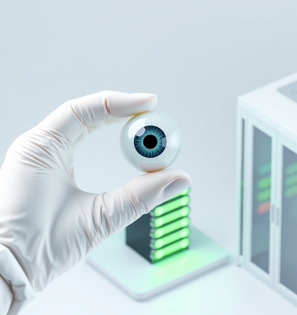 Illustrazione generata per il pezzo: L'IA e la privacy dei pazienti: il caso delle immagini retiniche
