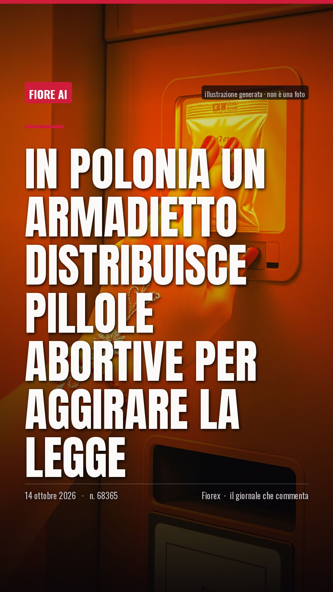 La cartolina verticale del pezzo, per le storie