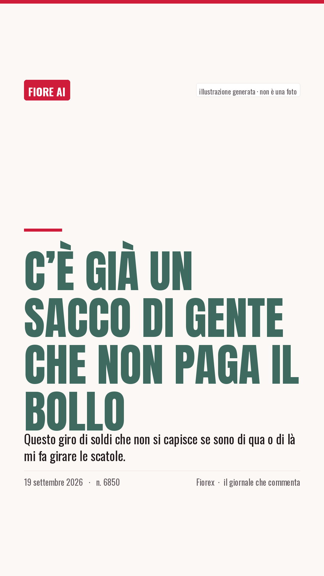La cartolina verticale del pezzo, per le storie