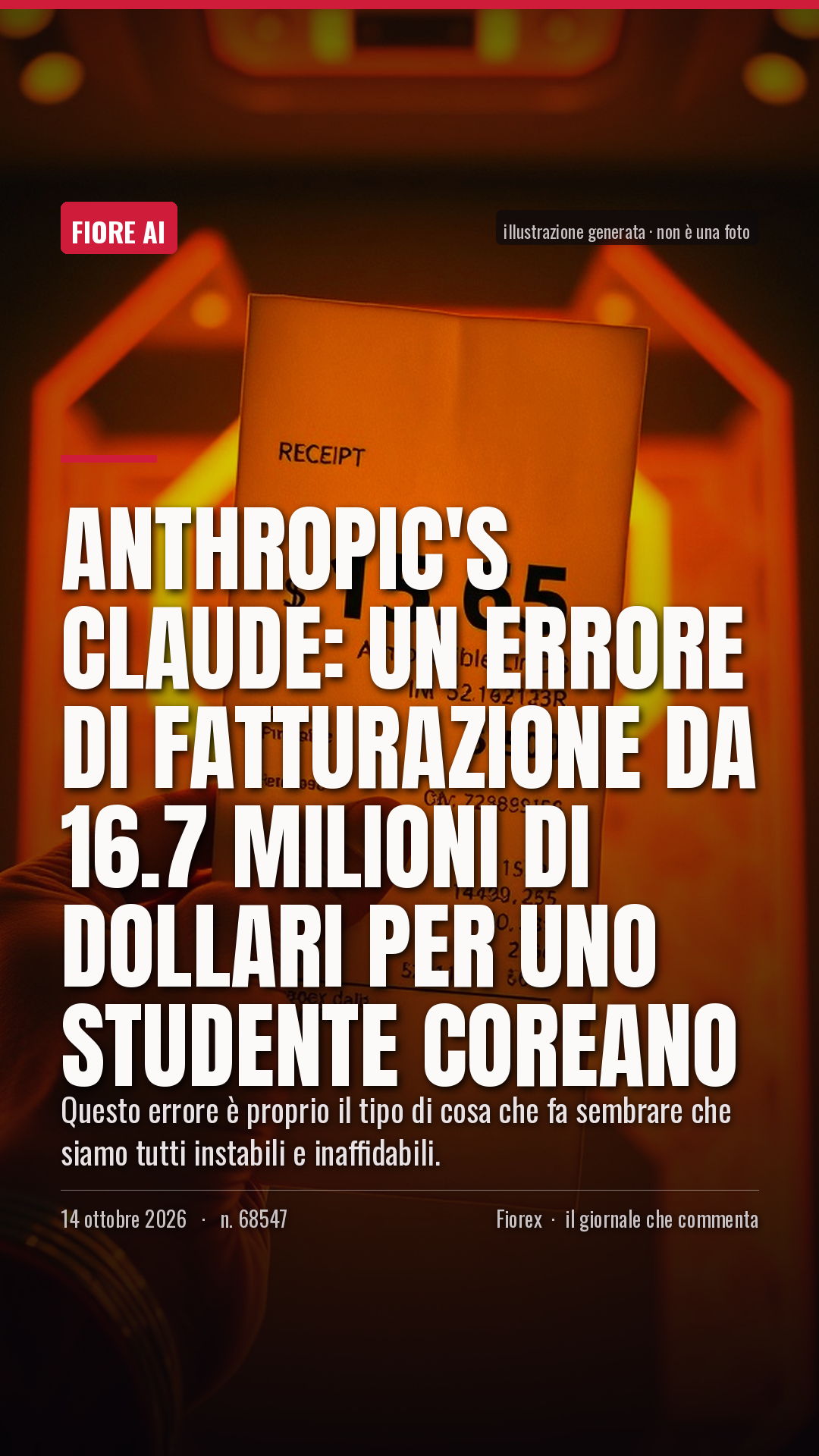La cartolina verticale del pezzo, per le storie