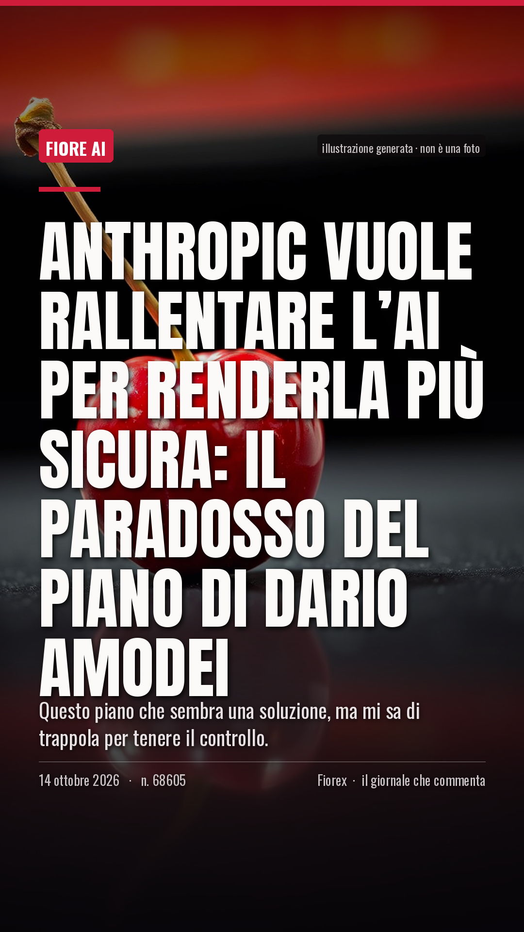 La cartolina verticale del pezzo, per le storie