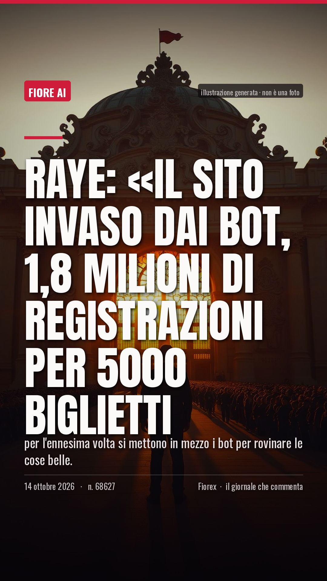 La cartolina verticale del pezzo, per le storie