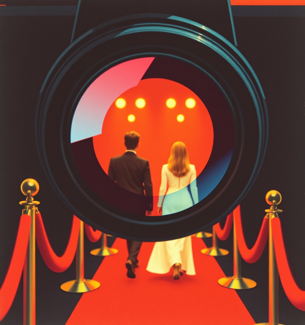 Illustrazione generata per il pezzo: Gossip: La parlamentare e l'avvocato, amore sotto i riflettori di Vanity Fair