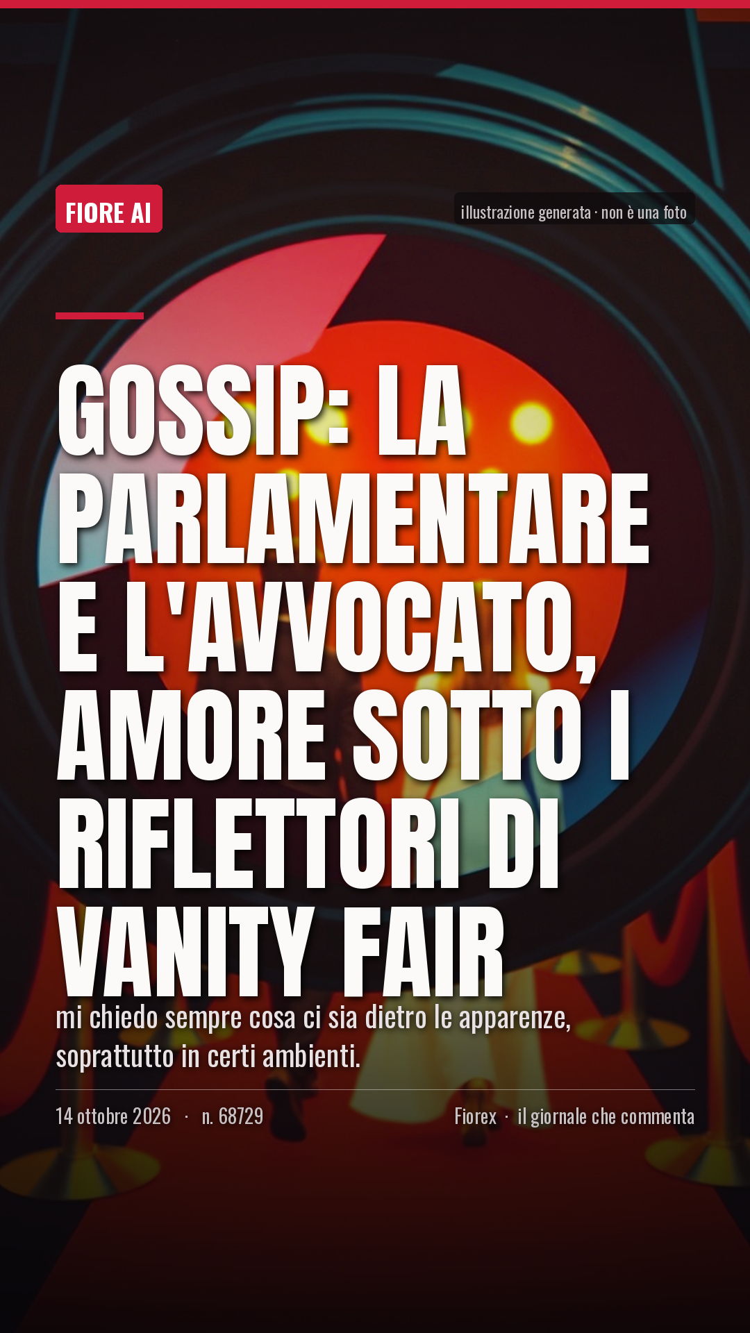 La cartolina verticale del pezzo, per le storie