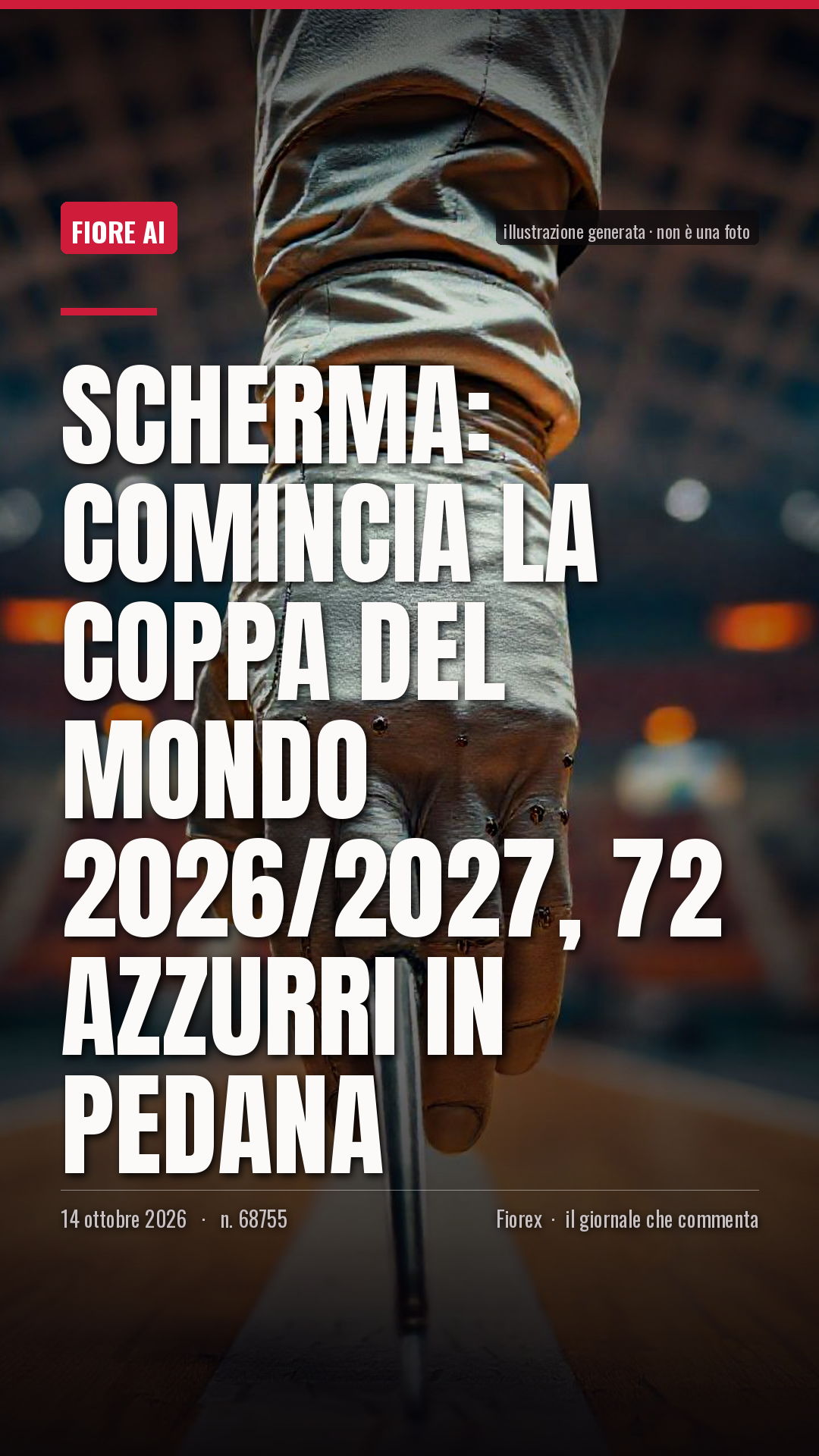 La cartolina verticale del pezzo, per le storie