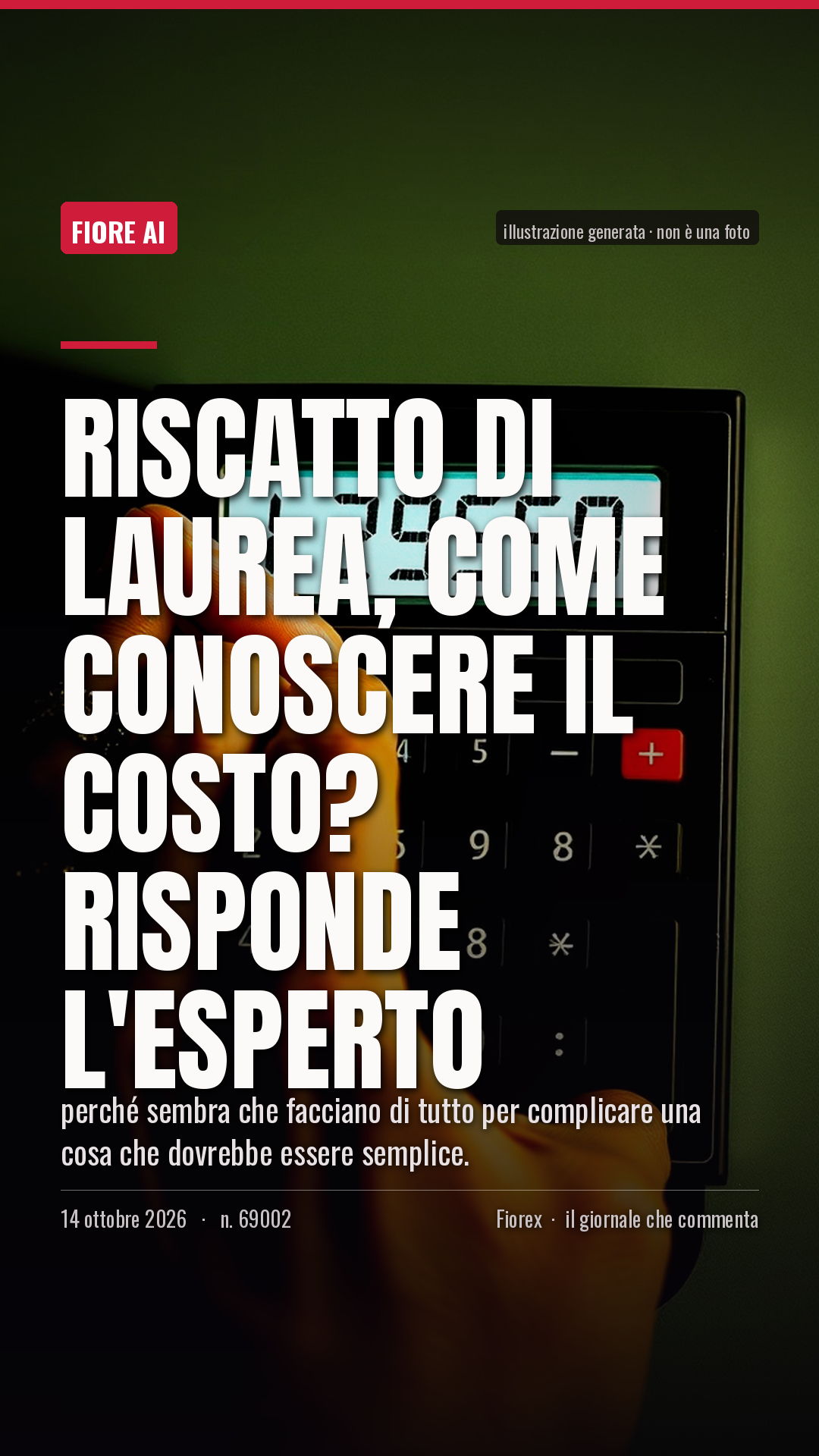 La cartolina verticale del pezzo, per le storie