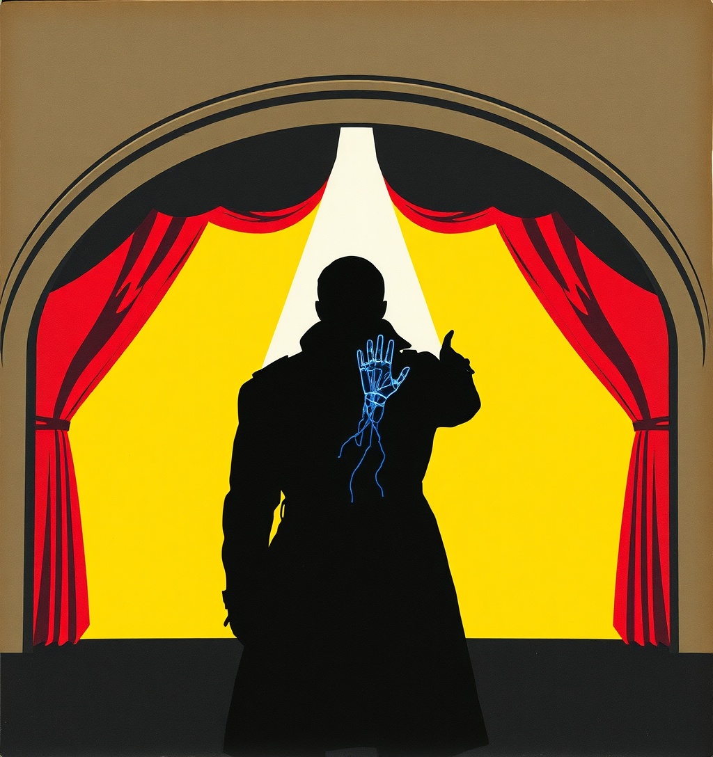 Illustrazione generata per il pezzo: The Woman in Black" a teatro in ottobre