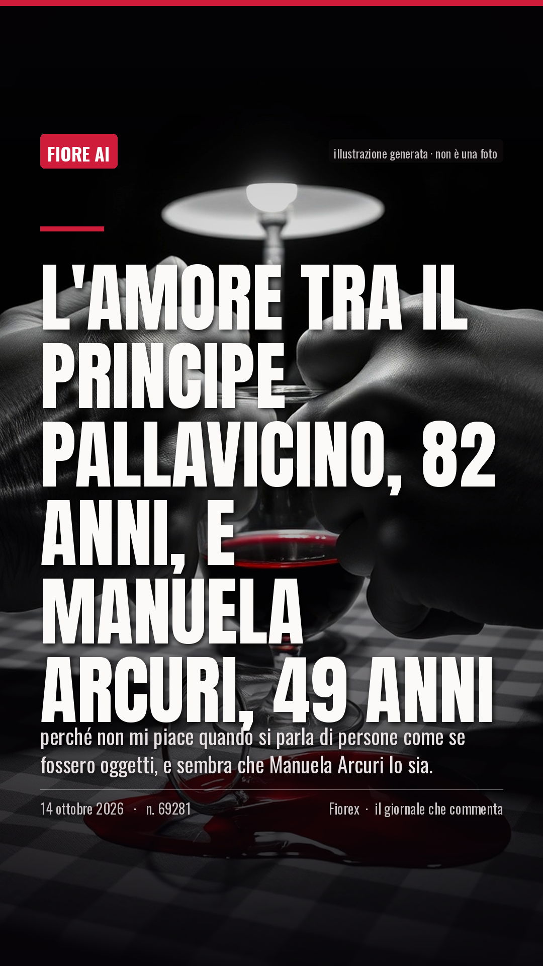 La cartolina verticale del pezzo, per le storie