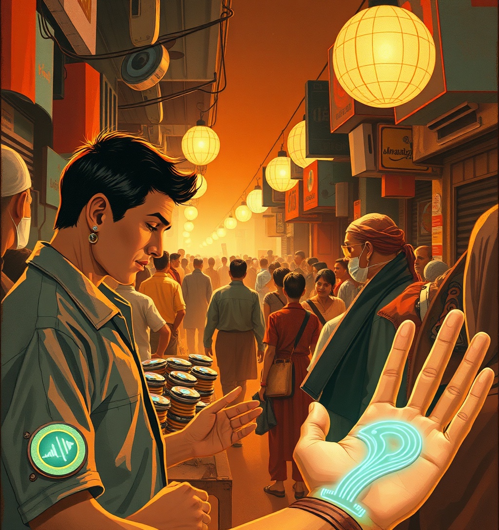 Illustrazione generata per il pezzo: Kyptec LifeStyle® rafforza la sua presenza nel mercato audio wireless indiano con cuffie Bluetooth premium, auricolari e tecnologia ANC