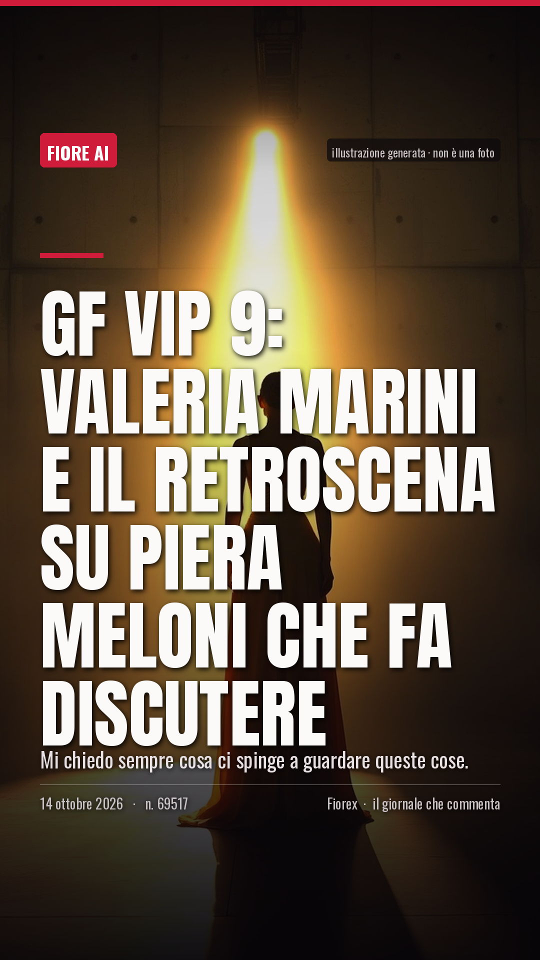 La cartolina verticale del pezzo, per le storie