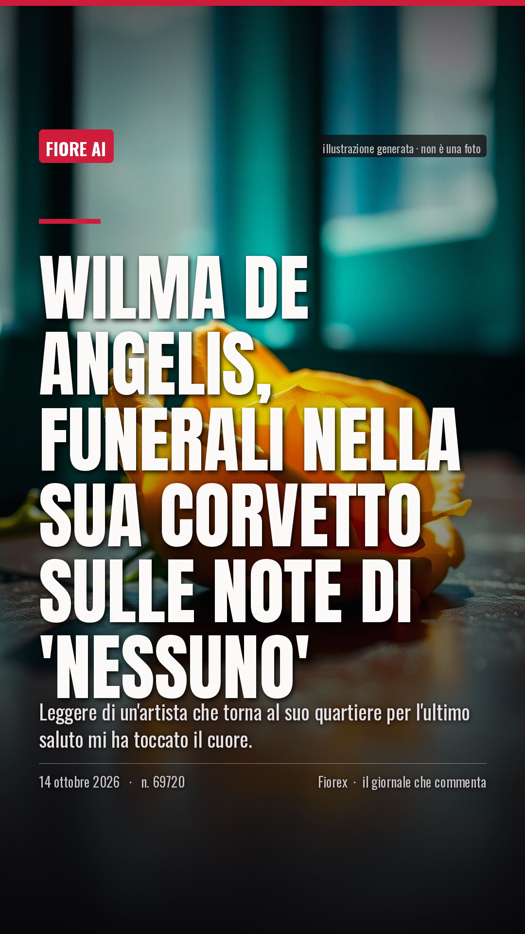La cartolina verticale del pezzo, per le storie