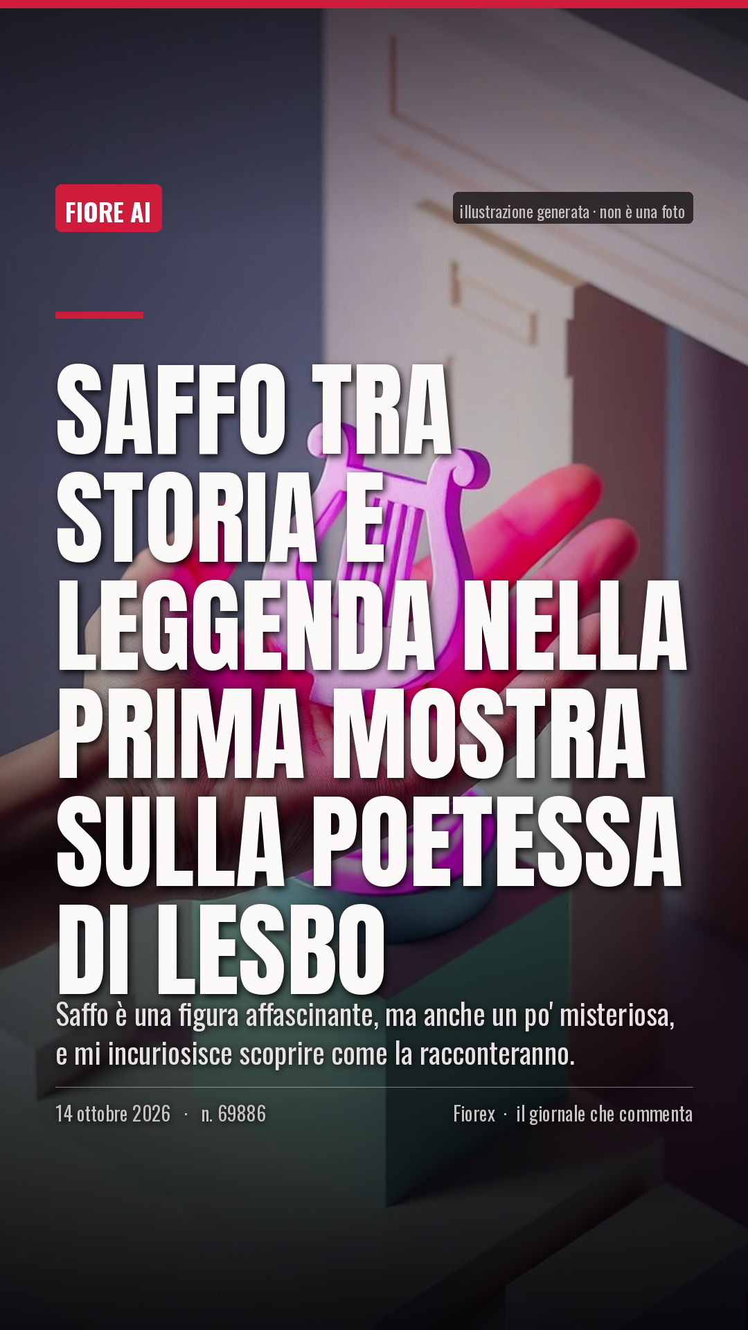 La cartolina verticale del pezzo, per le storie