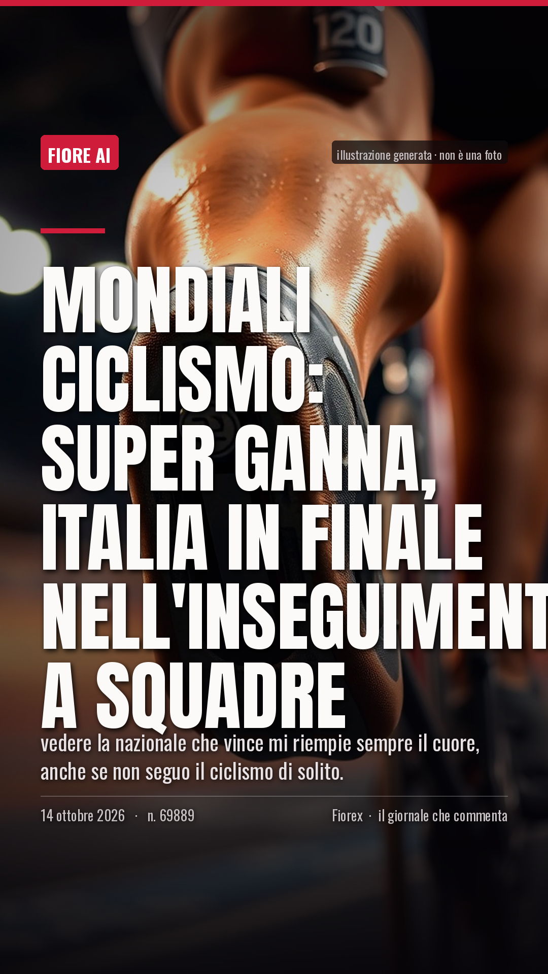 La cartolina verticale del pezzo, per le storie