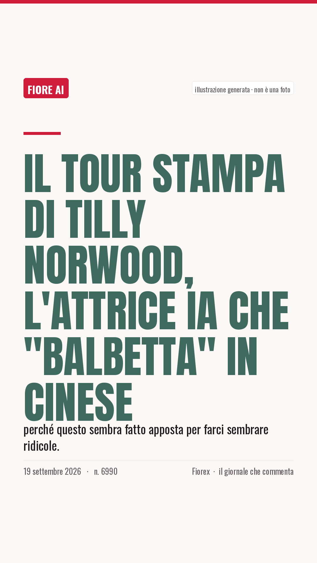 La cartolina verticale del pezzo, per le storie